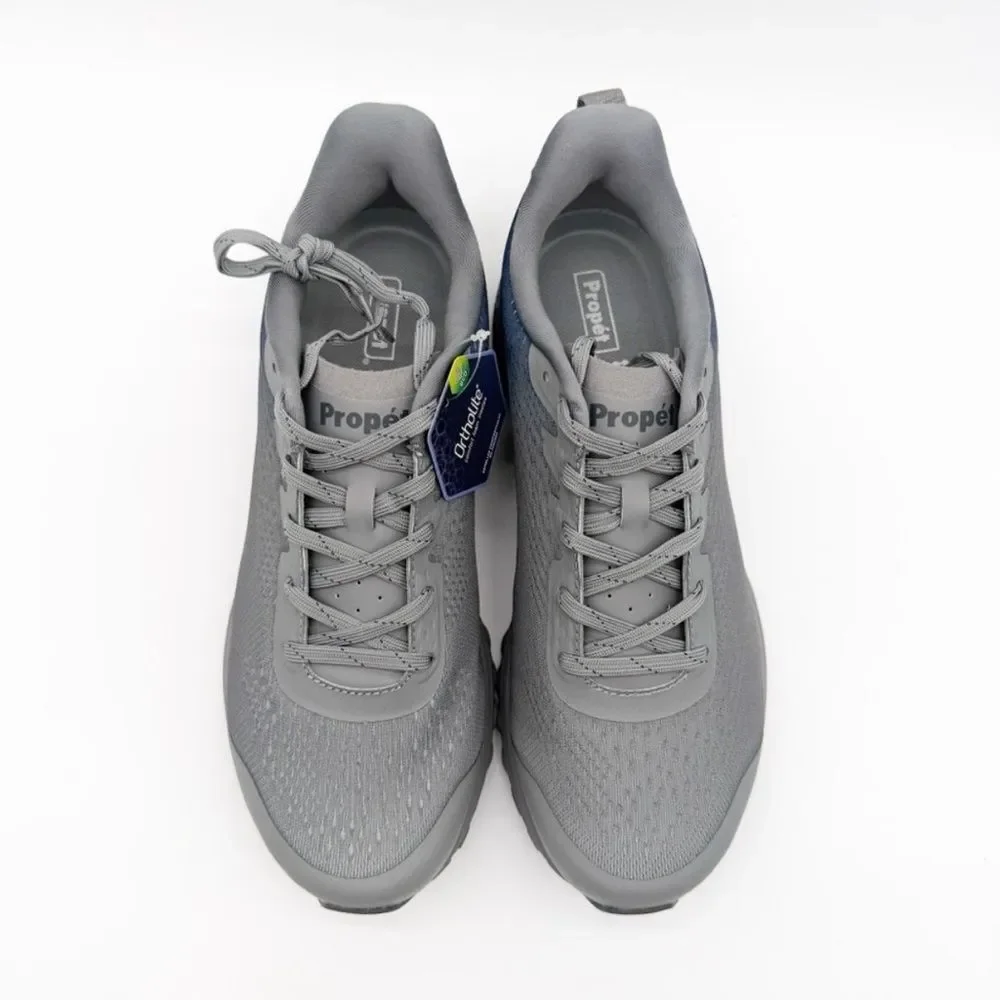 Propet One Evolve Mens Orthotic Walking Sneakers Mesh Gray Blue 10 Xtra Wide NEW